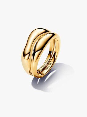 Pandora Organically Shaped Stacking Rings